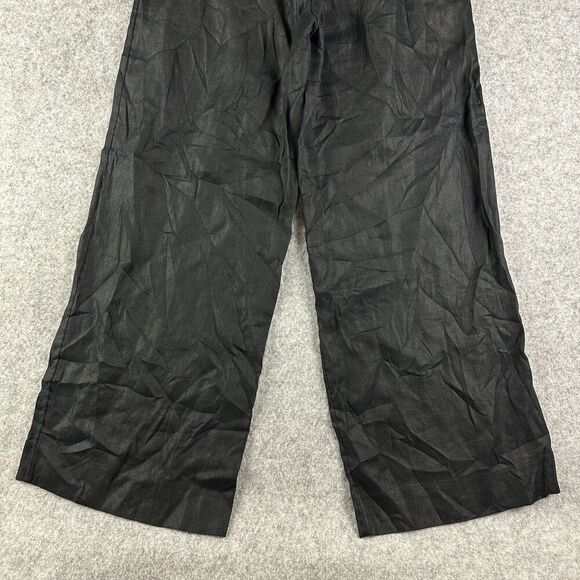 Banana Republic European Flax Linen Pants Womens 0 High Rise Volume Wide Leg NEW - Picture 5 of 16